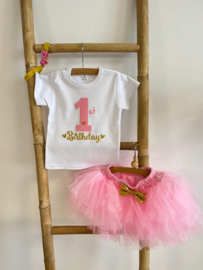VERJAARDAGSET ROZE 1 T/M 2 JAAR  | DEWI