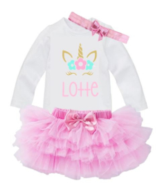 UNICORN SET 1 T/M 2 JAAR + NAAM |  MEVI