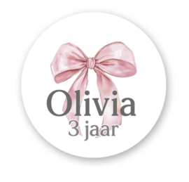 TRAKTATIE STICKER, 25 st. | NAAM+LEEFTIJD