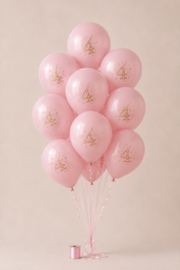 BALLON 4 JAAR, 10 STUKS | ROZE