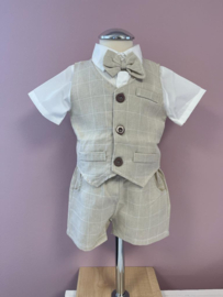 BRUIDSJONKER PAK BEIGE kort | CHARLIE