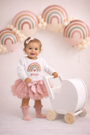 VERJAARDAGSET 1, 2 ,3 ,4 JR | RAINBOW DEEPPINK