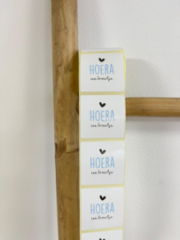 SLUITSTICKER, 20 stuks | HOERA EEN BROERTJE
