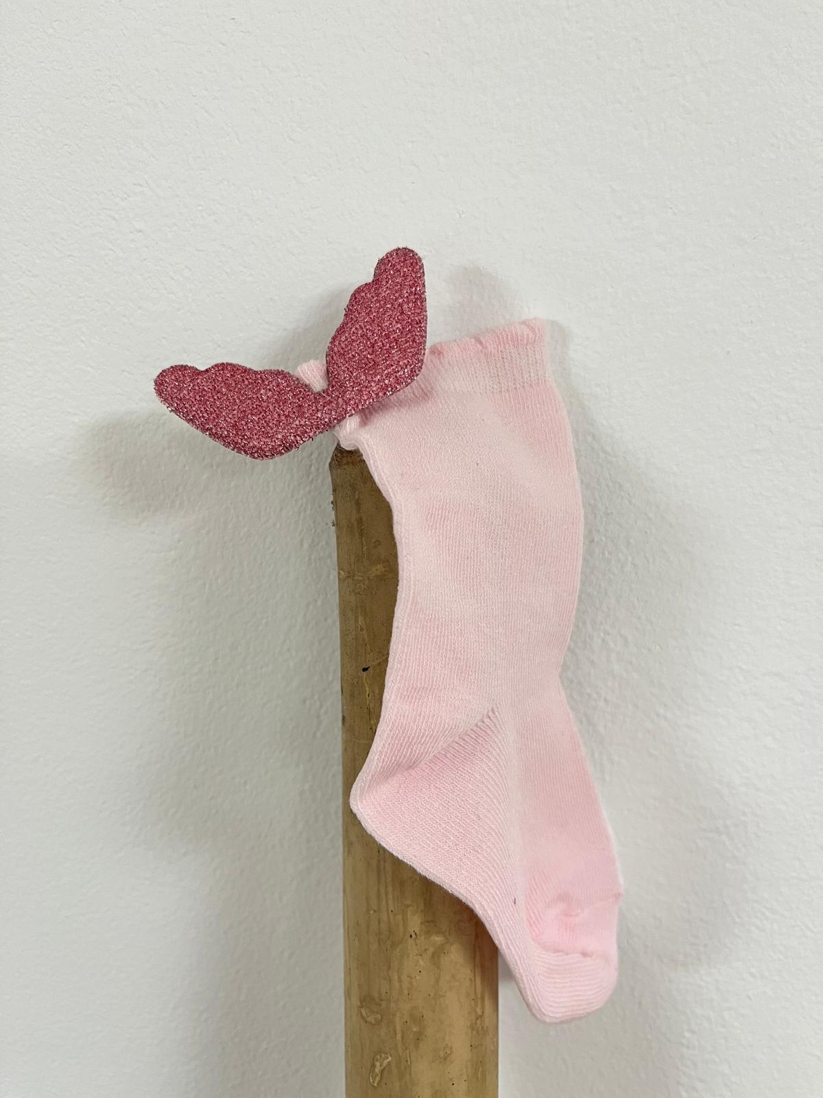 BABYSOKJES ENGELENVLEUGELS ROZE, 3-6 mnd