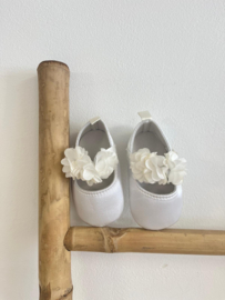 BABYSCHOEN SATIJN WIT | DAISY