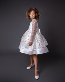 KINDER GALA, PRINSESJURK GLITTER ROOMWIT | MISTY *