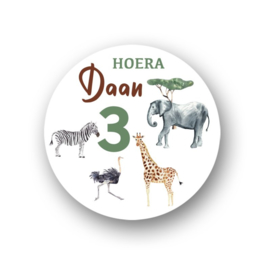 TRAKTATIE STICKER, 20 stuks | WILD LIFE 3