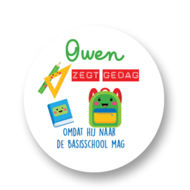 TRAKTATIE STICKER, 20 stuks  | SCHOOL