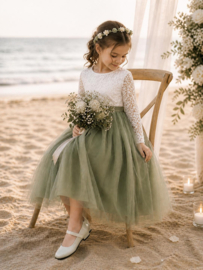 MEISJES BALLERINA SAGEGROEN | VIOLETTE