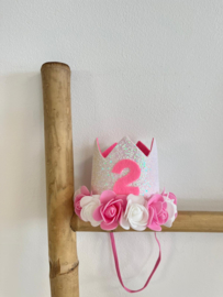 HAARBAND KROON GLITTER WIT 2 JAAR | CYNTHIA
