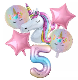 UNICORN VERSIERING (6-delig) | 5 JAAR