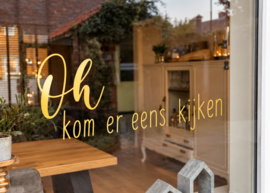 RAAMSTICKER SINTERKLAAS | OH KOM ER EENS KIJKEN