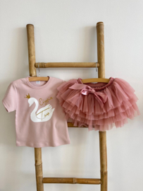 VERJAARDAGSET TUTU DEEP PINK + NAAM, 1 T/M 4 JAAR | ZWAAN