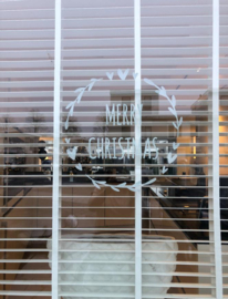 Raamsticker Merry Christmas (48 x 48 cm)