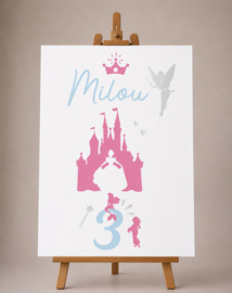RAAMSTICKER VERJAARDAG (40 x 80 cm) | PRINSESSEN