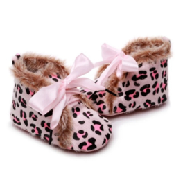 BABYSCHOEN ROZE | LUIPAARDPRINT