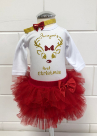 KERST SET TUTU ROOD + NAAM + haarband | JOAN