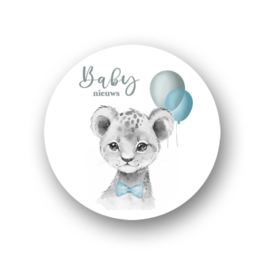 SLUITSTICKER, 20 stuks | BABY NIEUWS BLAUW