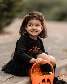 HALLOWEEN OUTFIT SPOOKY | ZWART-ORANJE