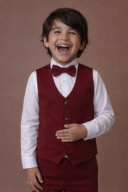 BRUIDSJONKER PAK BURGUNDY | BOAZ (4-delig) *