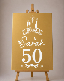 RAAMSTICKER VERJAARDAG (47 x 90 cm) | SARAH
