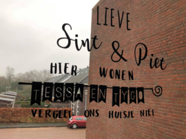 RAAMSTICKER SINTERKLAAS | LIEVE SINT EN PIET