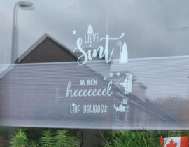 RAAMSTICKER SINTERKLAAS | SINT IK BEN HEEEEEL LIEF GEWEEST