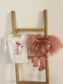 VERJAARDAGSET TUTU DEEP PINK, 1,2,3, 4 JAAR | LOVA