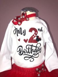 VERJAARDAGJURK, 1, 2 JAAR ROOD | MINNIE *