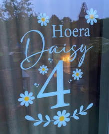 RAAMSTICKER VERJAARDAG  (40 x 70 cm) | DAISY