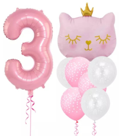 Hello Kitty ballonnen, 3 jaar