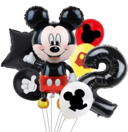 Mickey Mouse ballonnen 2 jaar (7-delig)
