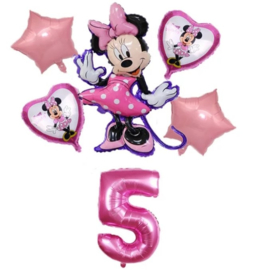 Minnie Mouse ballonnen 5 jaar (6-delig)