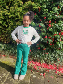 KINDER FLAIR PANT RIB GROEN | ANGEL