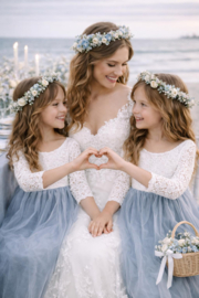 BRUIDSMEISJESJURK DUSTY BLUE | CHARLOTTE