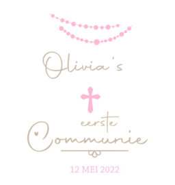 Raamsticker Communie (50  x 66 cm)