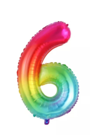 REGENBOOG FOLIEBALLON | 6 JAAR