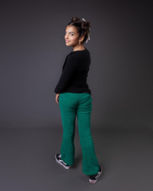 KINDER FLAIR PANT RIB GROEN | ANGEL