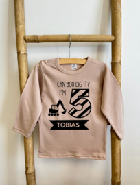 VERJAARDAG SHIRT, ALLE LEEFTIJDEN | BOUWEN