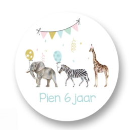 TRAKTATIE STICKER, 20 stuks | WILD LIFE 1