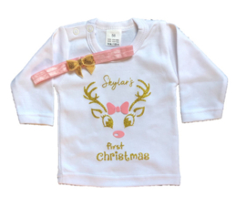 KERST SHIRT GOUD + NAAM | JOAN