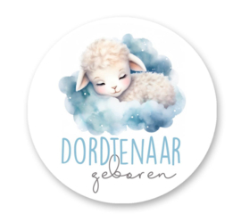 SLUITSTICKER, 20 stuks | DORDTENAAR BLAUW