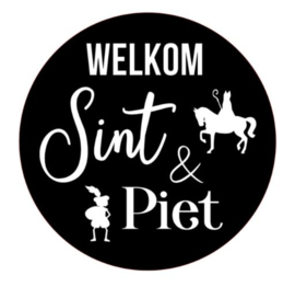 RAAMSTICKER SINTERKLAAS | WELKOM SINT EN PIET