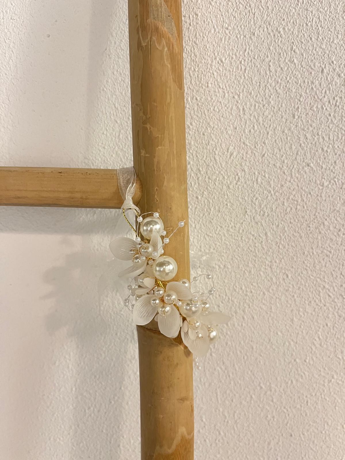 HAARBAND WIT/GOUD | LOUISA