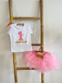 VERJAARDAGSET ROZE 1 T/M 2 JAAR  | DEWI