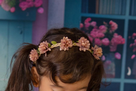 HAARBAND BLOEMEN, DEEP PINK | HILLE