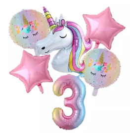 UNICORN VERSIERING (6-delig) | 3 JAAR