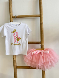 VERJAARDAGKLEDING ROZE, 1,2,3,4, JAAR | DOTTIE
