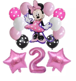 Minnie Mouse ballonnen 2 jaar (14-delig)