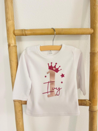 VERJAARDAG SHIRT DEEP PINK, ALLE LEEFTIJDEN | LOVA